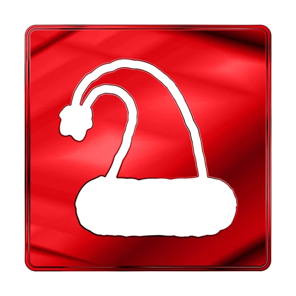 Frohe Weihnachten Rotes Symbol Winter Ikone Schönem Farbverlauf Design Isoliert — Stockvektor