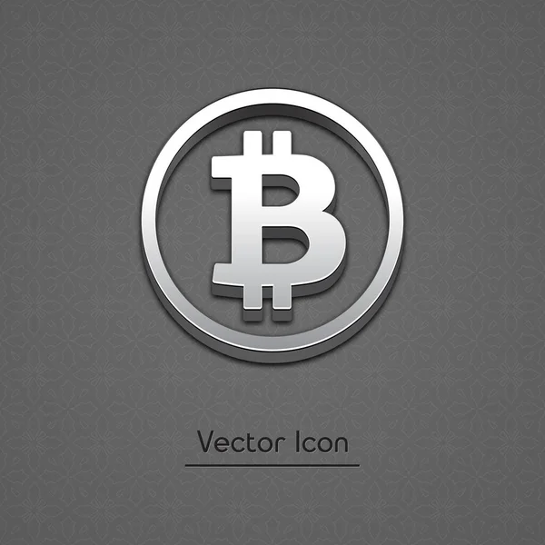 Bitcoin Изолированная Иконка Веб Вектора Bitcoin Trendy Style Vector Icon — стоковый вектор