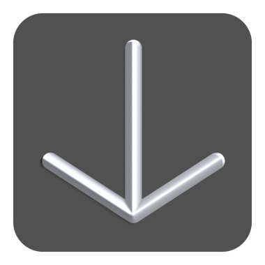 3d Satır Neon Web Simgesi, Gri Renk