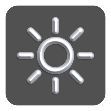 3d Satır Neon Web Simgesi, Gri Renk