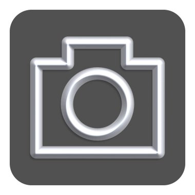 3d Satır Neon Web Simgesi, Gri Renk