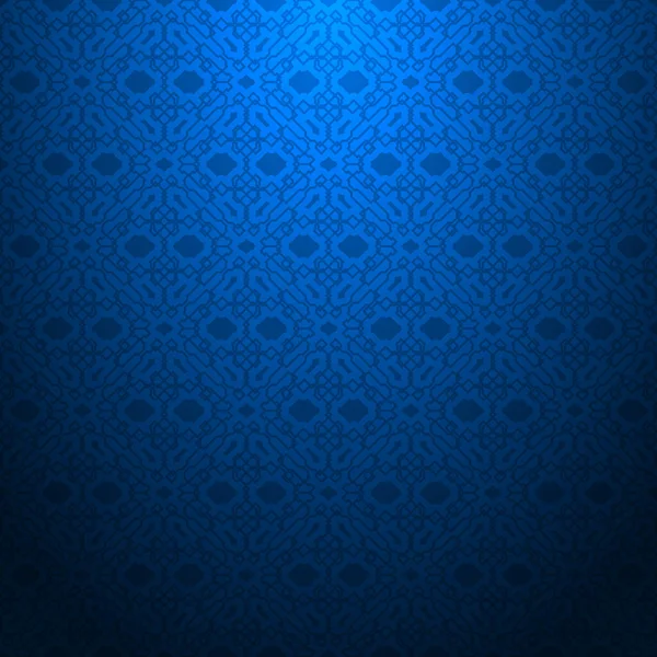 Blaues Abstraktes Geometrisches Muster Vektorillustration — Stockvektor
