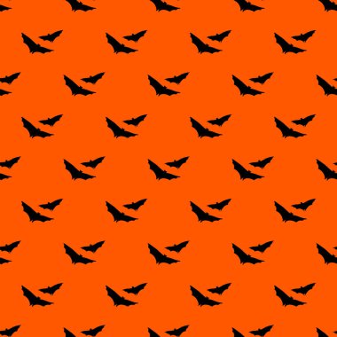 Cadılar Bayramı seamless modeli. Cadılar Bayramı partisi poster için tasarım öğeleri. Yarasa desen basit stil vektör çizim içinde sorunsuz