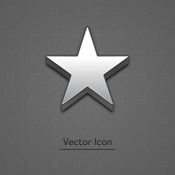 Звёздная Выделенная Трехмерная Векторная Иконка Звёздный Трехмерный Вектор Повышенная Иллюстрация — стоковый вектор