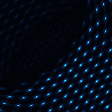 Işık soyut tasarım, mavi renk, illüstrasyon arka planı. Vektör illüstrasyonu.