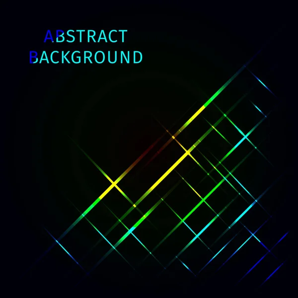 Abstract Lights Gradient Remsor Mörk Bakgrund — Stock vektor