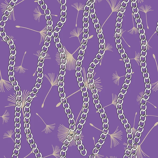 Постоянный Дизайн Золотой Веревкой Цепями Бесшовные Узоры Текстильной Промышленности — стоковый вектор