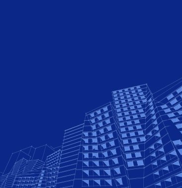 soyut mimari 3d çizim