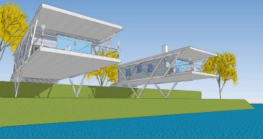 Çerçeve yardım 3D illüstrasyon