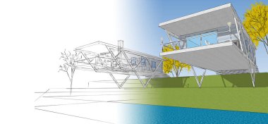 Çerçeve yardım 3D illüstrasyon