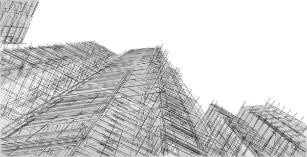 Abstract Architecture City Illustration — Stock Photo, Image