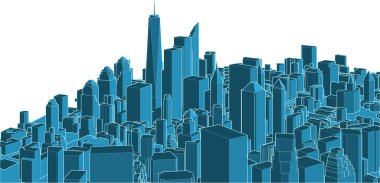 modern city panorama, vector illustration