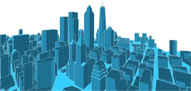 modern city panorama, vector illustration