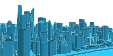 modern city panorama, vector illustration
