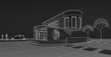 3 boyutlu konsollu mimarlık evi