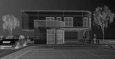 3 boyutlu konsollu mimarlık evi