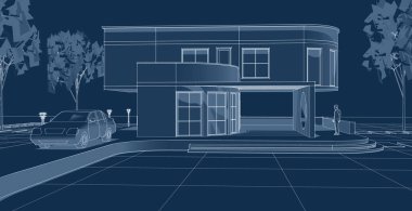 3 boyutlu konsollu mimarlık evi