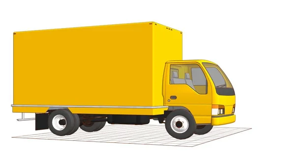 Dibujo Camión Símbolo Ilustración —  Fotos de Stock