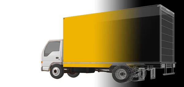 Truck Sketch Symbol Illustration — Stock Photo, Image