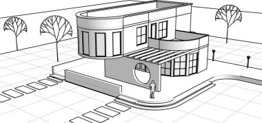 3 boyutlu konsollu mimarlık evi