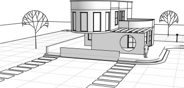 3 boyutlu konsollu mimarlık evi