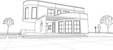 3 boyutlu konsollu mimarlık evi