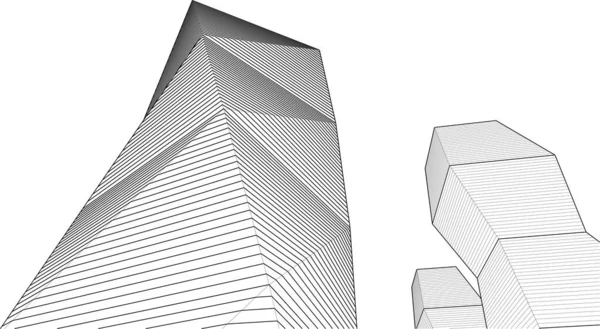 建筑城市3D图解 — 图库矢量图片