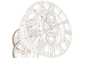 saat dişli mekanizması kapat