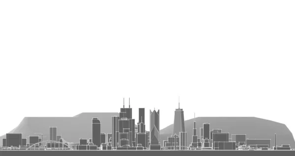 Modern Architecture City Panorama — Stock Photo, Image