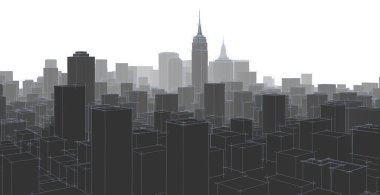 Modern mimari, şehir manzarası 