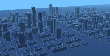 Modern mimari, şehir manzarası 