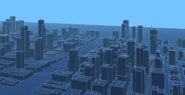 Modern mimari, şehir manzarası 