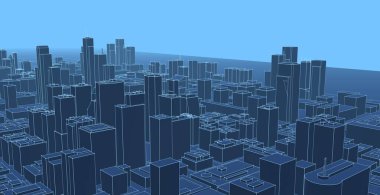 Modern mimari, şehir manzarası 