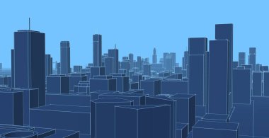 Modern mimari, şehir manzarası 