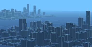 Modern mimari, şehir manzarası 