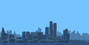 Modern mimari, şehir manzarası 