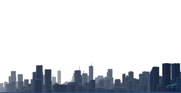 Moderne Architectuur Stad Panorama — Stockfoto