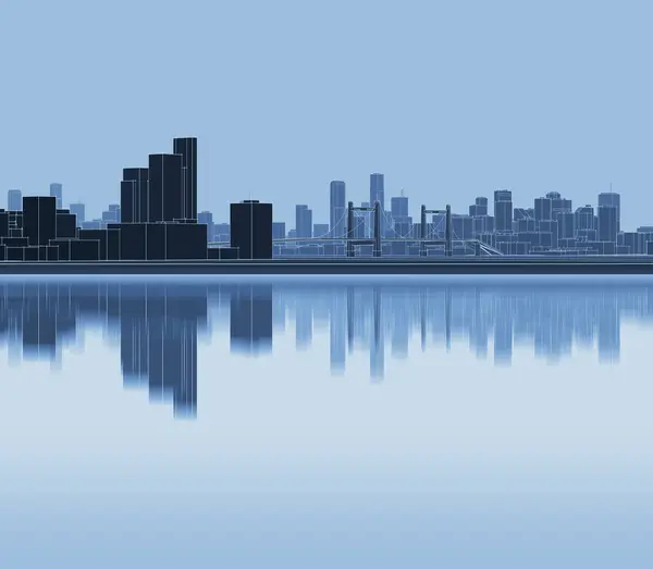 Moderne Architectuur Stad Panorama — Stockfoto