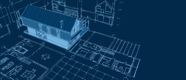 ev mimarisi proje taslağı 3D