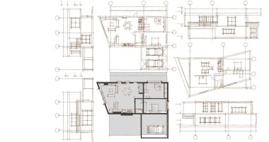 Konut mimarisi. 3d oluşturma