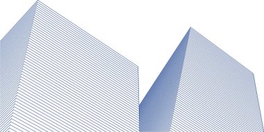 soyut mimari şehir 3D görüntüleme