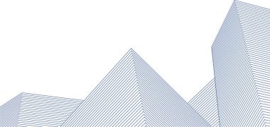 soyut mimari şehir 3D görüntüleme