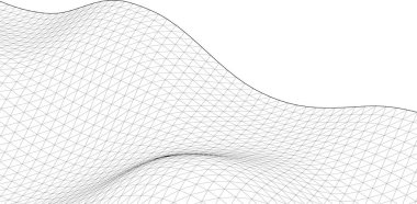 soyut mimari dalga 3 boyutlu illüstrasyon