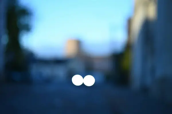 Evening City Lights Blur Background — Stock Photo, Image