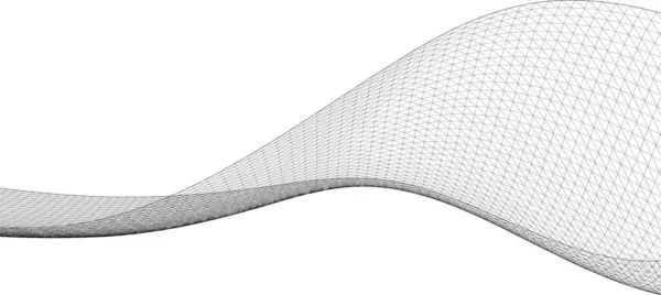 Minimale Geometrische Formen Architektonische Linien Vektorillustration — Stockvektor