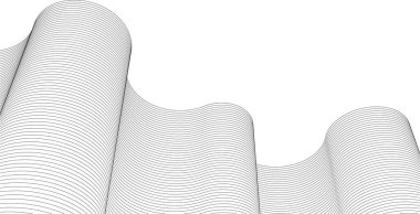 soyut mimari doğrusal yüzey 3d oluşturma