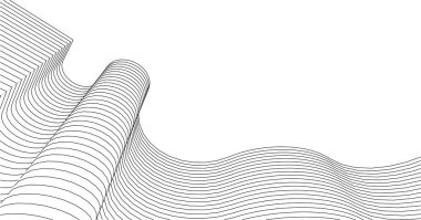 soyut mimari doğrusal yüzey 3d oluşturma