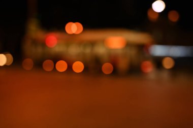 akşam şehir ışığı arka planı bulanık