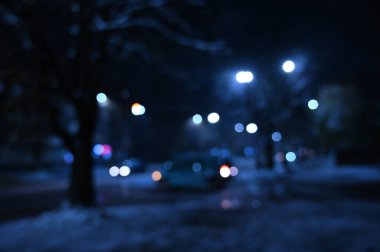 akşam şehir ışığı arka planı bulanık