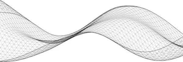 抽象的なグラフィック幾何学3Dイラスト — ストックベクタ